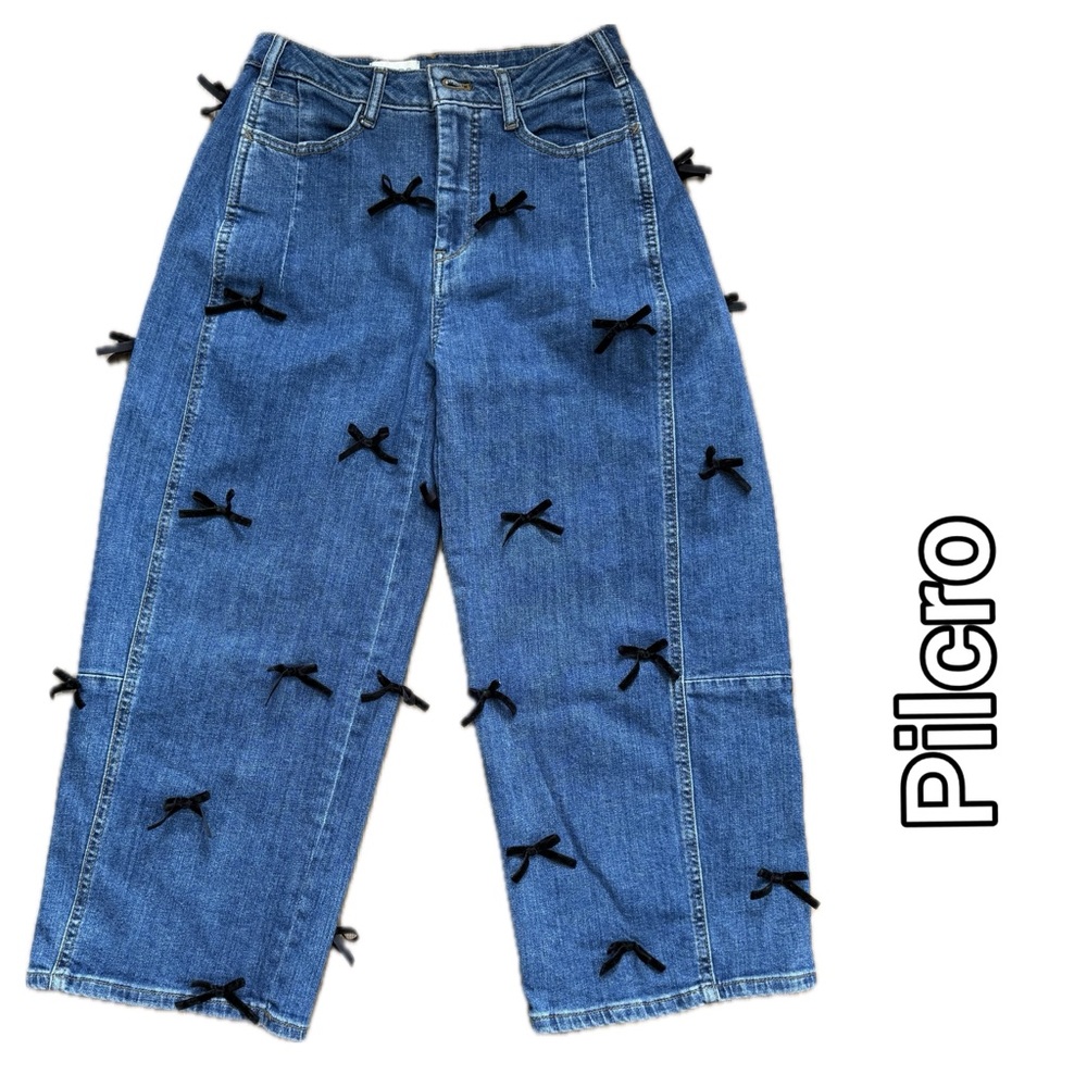 Pilcro The Kenna Heritage Barrel Jeans - Bow Edition - Picture 2 of 15